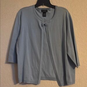 Lane Bryant Soft Blue Knit Cardigan